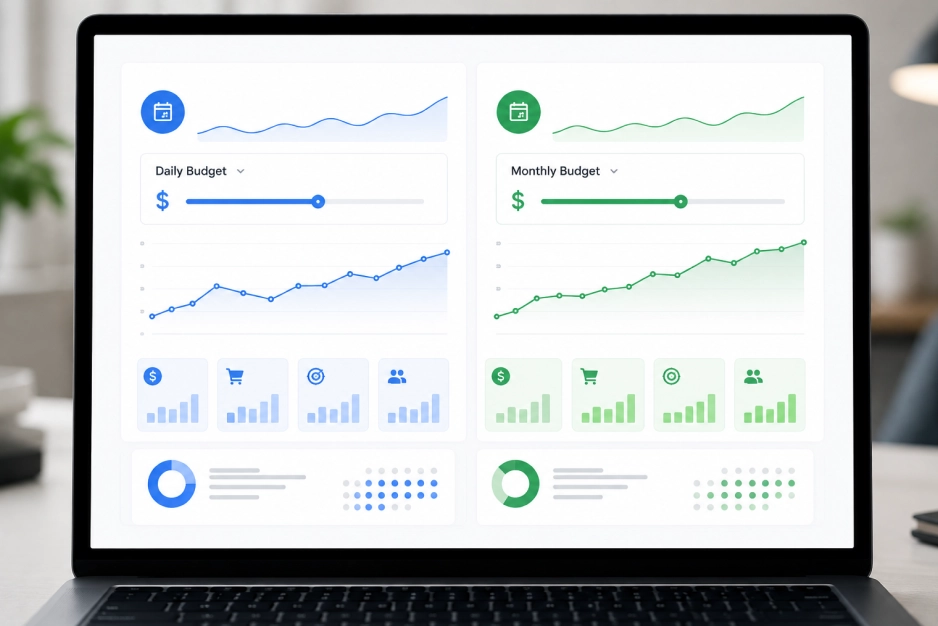 Daily Budget vs Monthly Budget in E-commerce Google Ads
