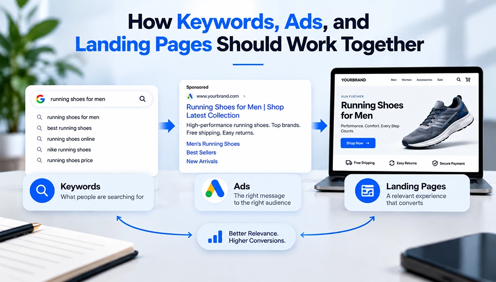 How Keywords, Ads, and Landing Pages Should Work Together