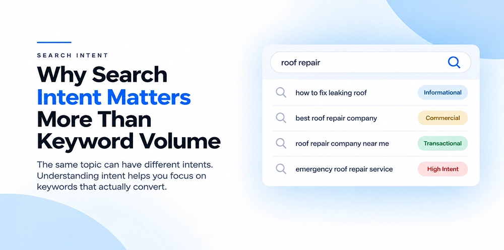 Why Search Intent Matters More Than Keyword Volume