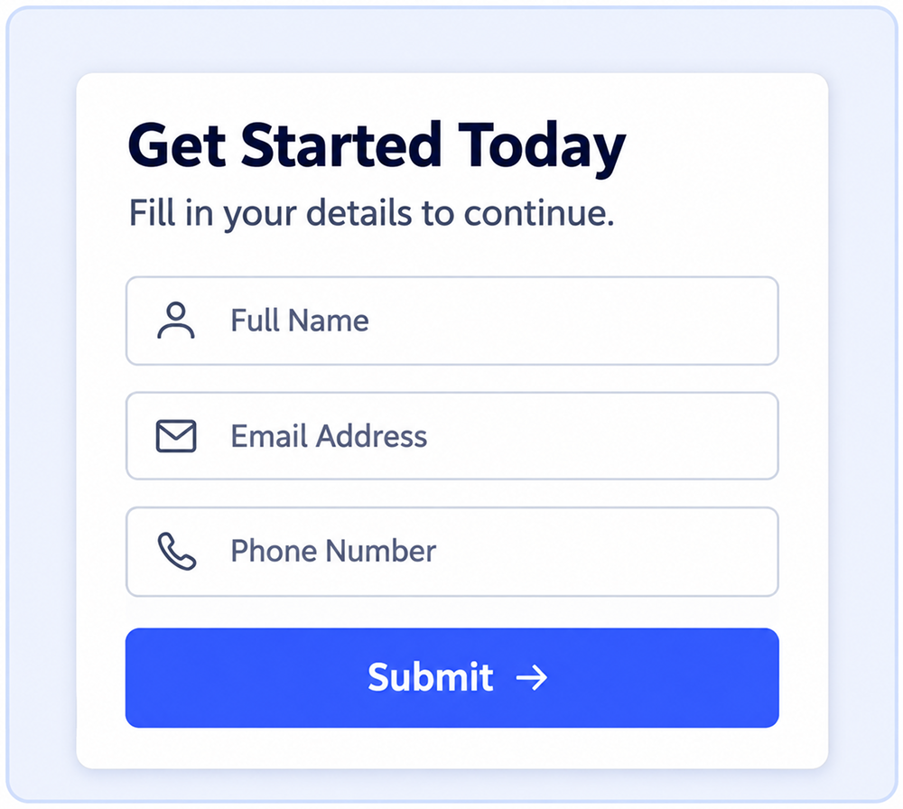 Test the complete landing page