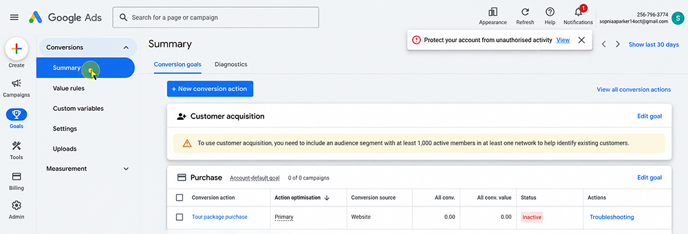 Google Ads account
